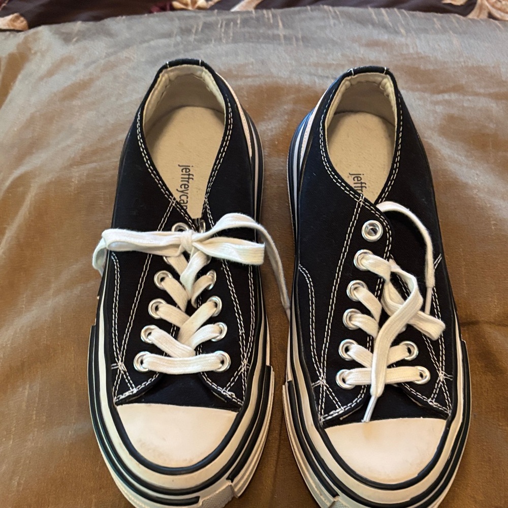 Jeffrey Campbell Black and White Casual Sneakers